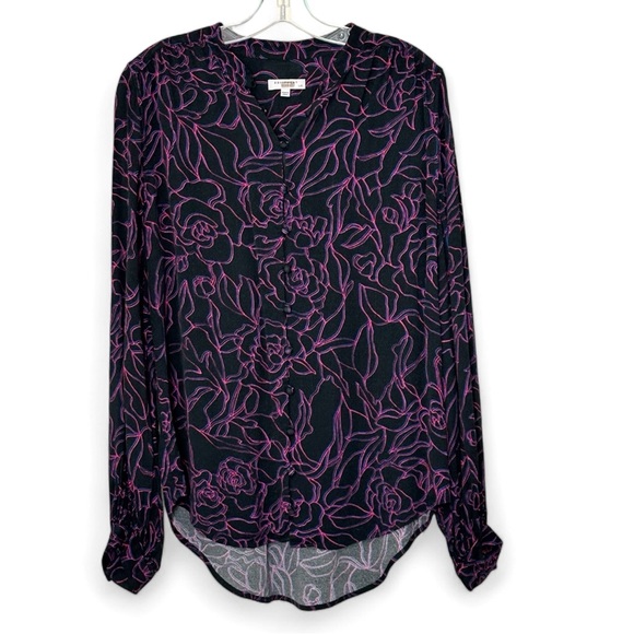 EQUIPMENT Cornelia Floral Long Sleeve Button Down Blouse Top - Picture 4 of 8